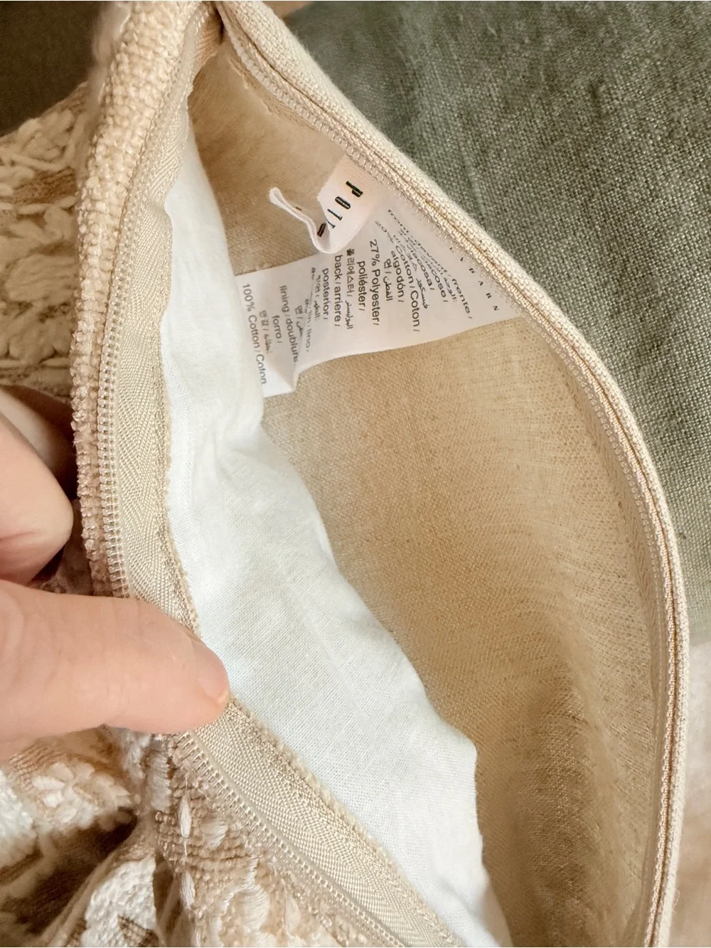 Pottery Barn - Lyla Embroidered Lumbar Pillow Cover